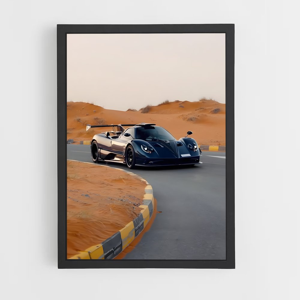 Poster Route du Vent Noir – affiche Pagani (vue 2)